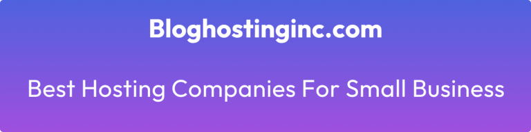 best hosting companies for small business