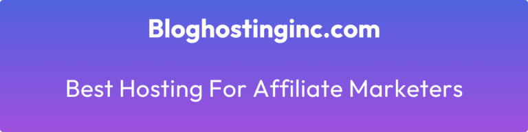 best hosting for affiliate marketers