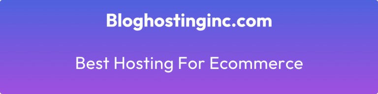 best hosting for ecommerce