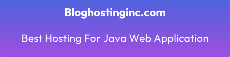 best hosting for java web application