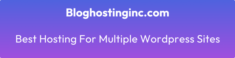 best hosting for multiple wordpress sites