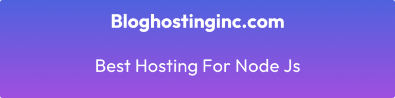best hosting for node js