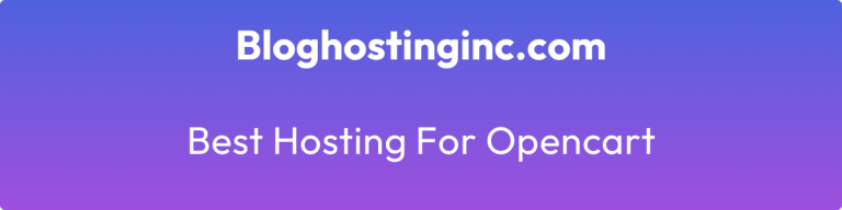best hosting for opencart