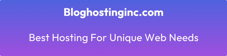 best hosting for unique web needs