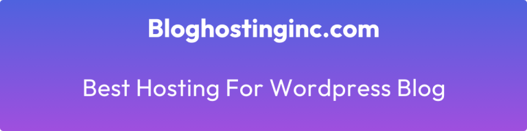 best hosting for wordpress blog