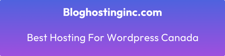 best hosting for wordpress canada