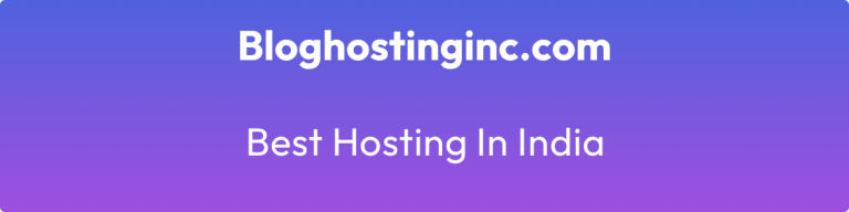 best hosting in india