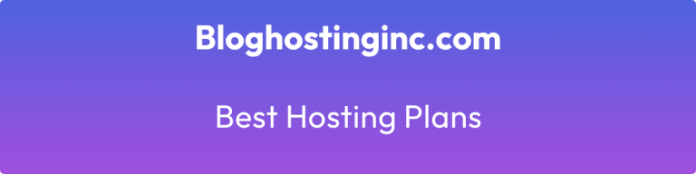 best hosting plans