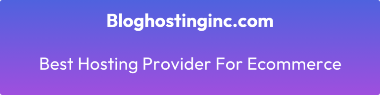best hosting provider for ecommerce