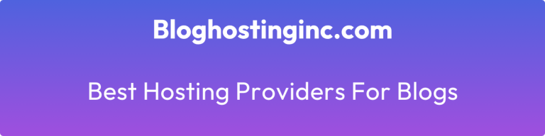 best hosting providers for blogs