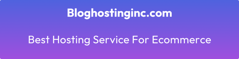 best hosting service for ecommerce