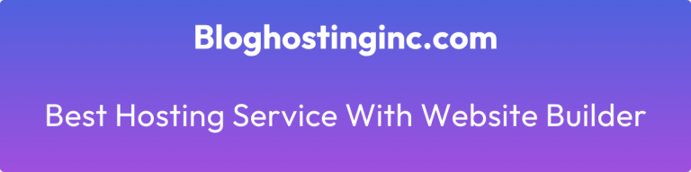 best hosting service with website builder