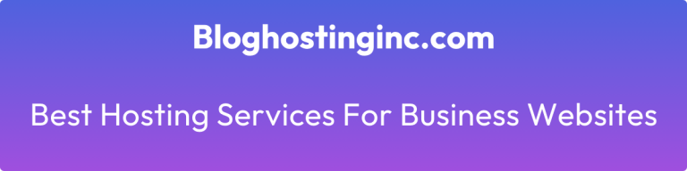 best hosting services for business websites