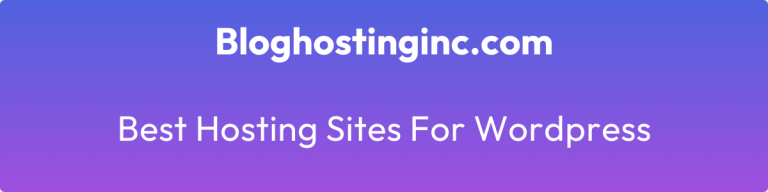 best hosting sites for wordpress